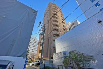 ガリシアレジデンス広尾の外観（北西側から）