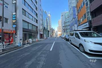 敷地南西側の前面道路