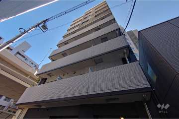 プレミアムキューブ笹塚の外観（北東側から）