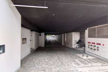 駐車場の出入り口