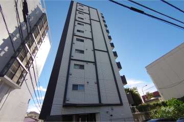 プレールドゥーク渋谷初台の外観（南東側から）