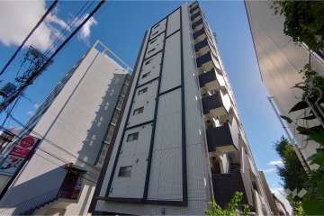 プレールドゥーク渋谷初台の外観（北東側から）