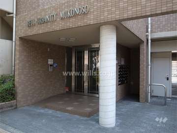 オートロック付きのエントランス