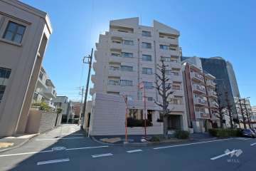 ヴェラハイツ広尾の外観(西側から）