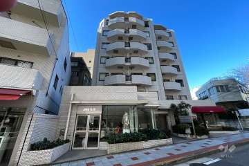 サンビューハイツ松濤の外観（北東側から）