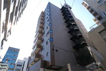 グランドメゾン恵比寿東の外観（北東側から）