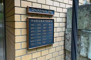 マンションの銘板