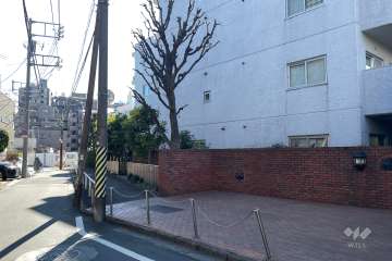 敷地北側の前面道路