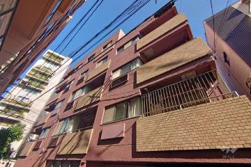 サンビューハイツ代官山の外観（南東側から）