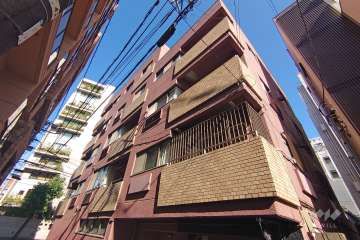 サンビューハイツ代官山の外観（南東側から）