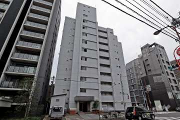 恵比寿ハイツの外観（北東側から）