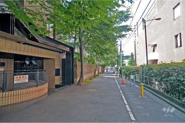 敷地東側の前面道路