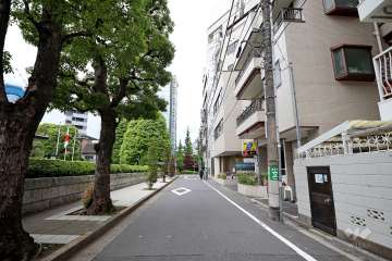 敷地南西側の前面道路