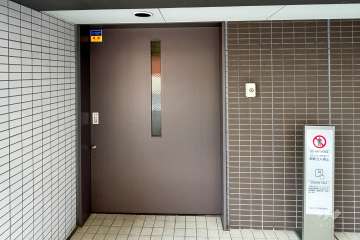 駐輪場の出入り口