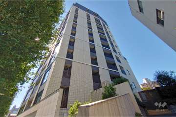 プラウド恵比寿ディアージュの外観（北東側から）