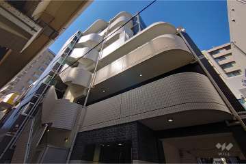 プレミアムキューブ広尾の外観（南東側から）