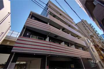 プレミアムキューブ広尾の外観（北東側から）
