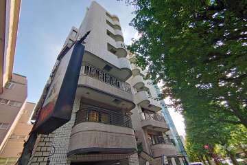 エクレール千駄ヶ谷の外観（北東側から）