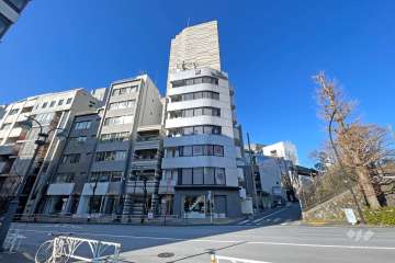 プレミアムキューブジー渋谷神南の外観（東側から）