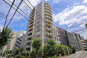 プラウド恵比寿南の外観(南側から)