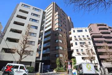 ブランズ渋谷常盤松の外観(南東側から)