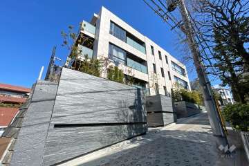 オープンレジデンシア代々木上原ヒルズの外観（南西側から）