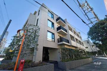 クレヴィア渋谷初台の外観（北東側から）