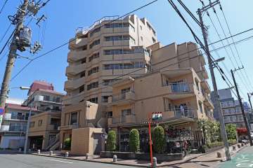 ガーデンホーム東品川海上公園の外観（北西側から）