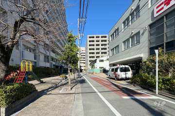 敷地東側の前面道路