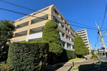 パークホームズ大井仙台坂グランシェルの外観（南東側から）