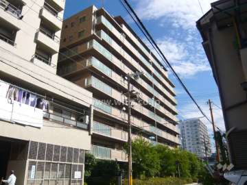 ハイム武庫川東リヴィエールの外観（南西側から）