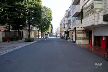 敷地南西側の前面道路