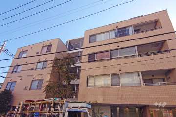 グランドメゾン不動前の外観（北西側から）