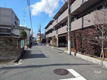 敷地南側の前面道路