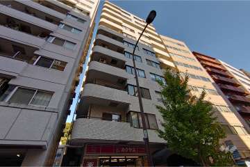 セブンスターマンション島津山の外観（南西側から）