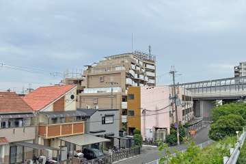 武庫之荘フレックスの遠景(北西側から)