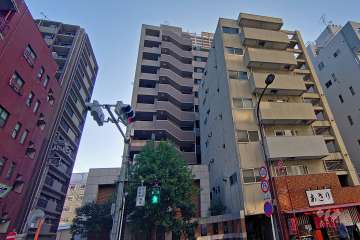 ライオンズプラザ五反田の外観（北側から）