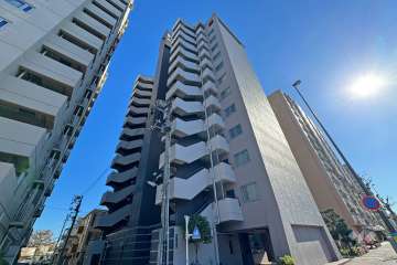 ライオンズマンション大森海岸の外観（北西側から）