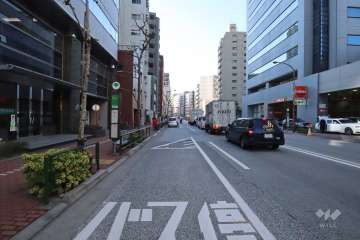 敷地北側の前面道路　