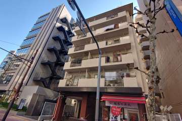 五反田サマリヤマンションの外観（北西側から）