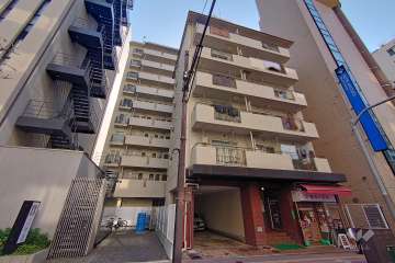 五反田サマリヤマンションの外観（北東側から）