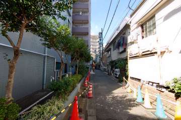 敷地北東側の前面道路