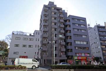 ラデファンス高輪台の外観（北西側から）