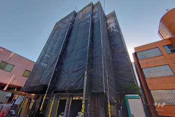 セザール第二戸越銀座（品川区）の外観（北西側から）※2024年12月現在、大規模修繕工事中