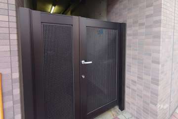 駐輪場の出入り口