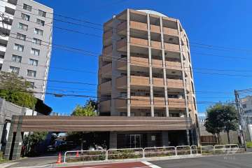 クレストフォルム品川キャナルガーデンの外観（北西側から）