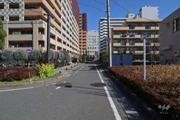 敷地南側の前面道路