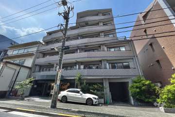 パレソレイユ目黒不動前の外観（北西側から）