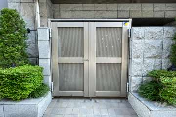 駐輪場の出入り口