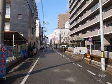 敷地南側の道路